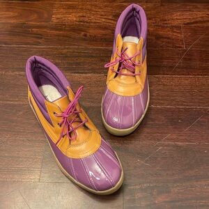 Lands end Girls Duck Boots (Big Kid sz7) like new